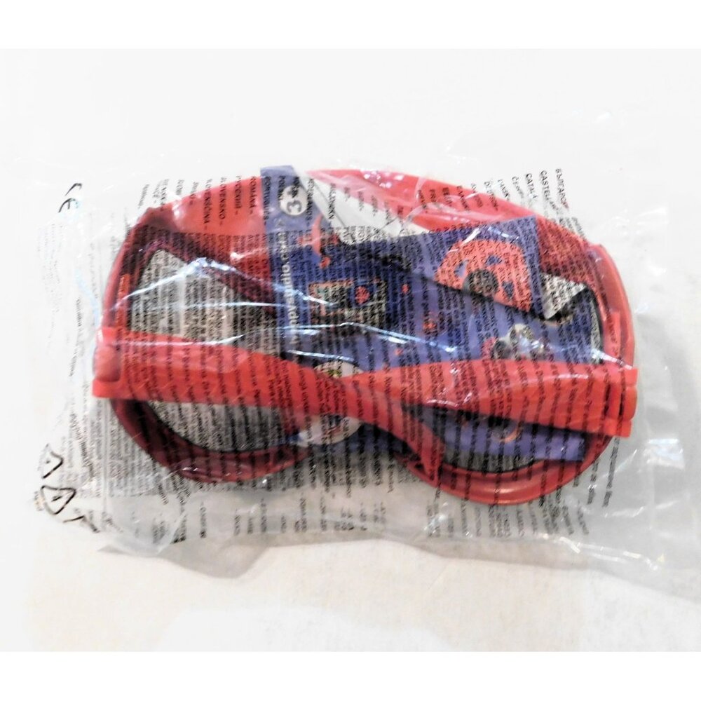 Spider-Man Kids Mask Glasses McDonalds Happy Meal Toy 2014 Red Black Sealed - Picture 2 of 2